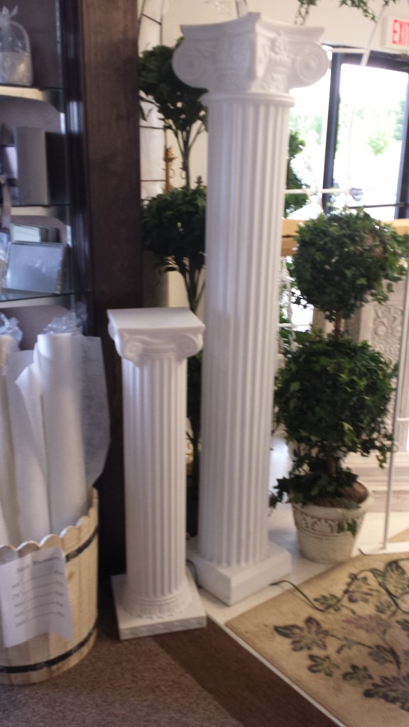 Plastic Roman Columns 6ft + 3ft